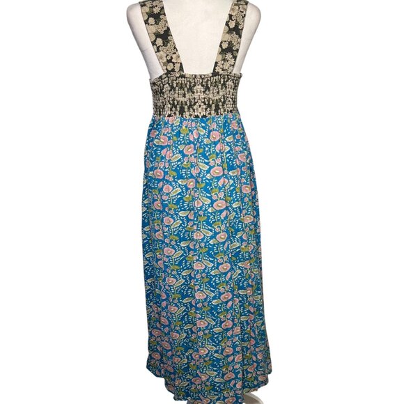 Natural Life Maxi Dress Square Neck Split Hem Gypsy Hippie Nature Fairycore S - Picture 2 of 11